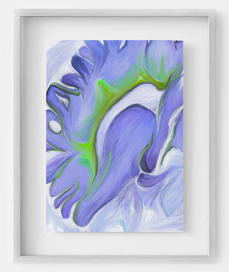 Brain sagittal art- MRI brain art