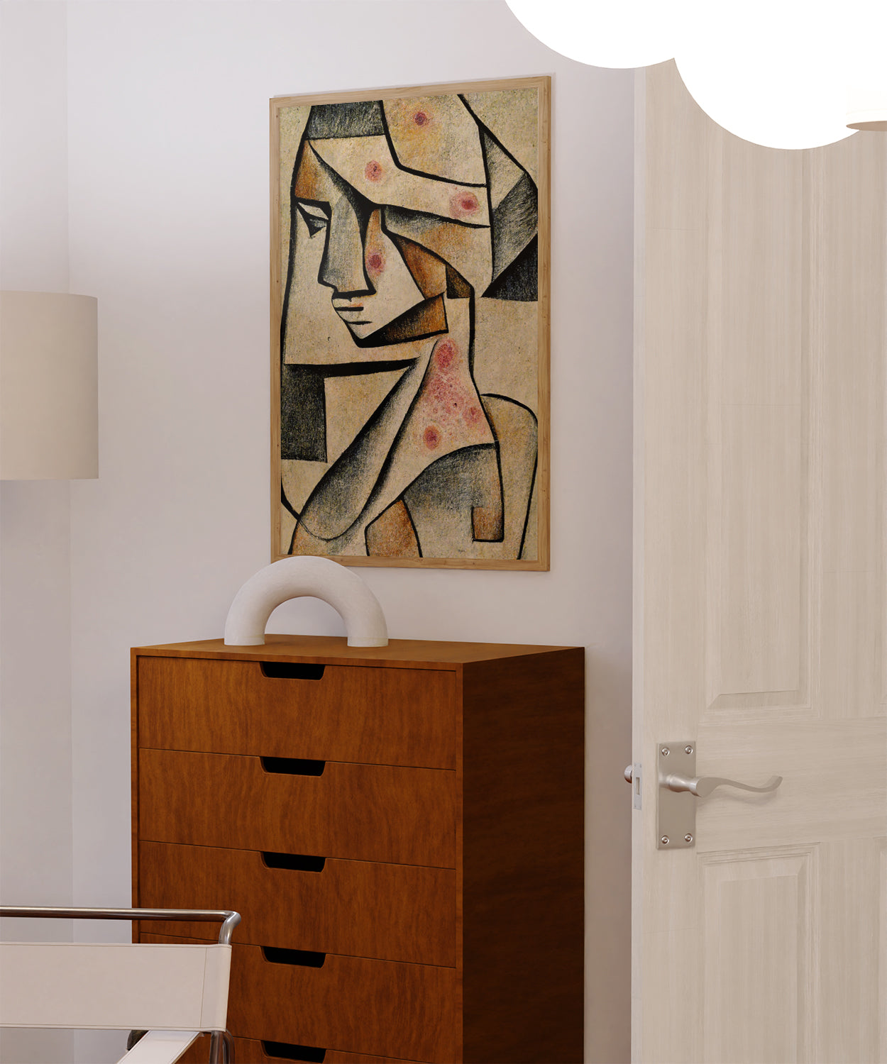 Skin Histology Art - A visually stunning representation of skin anatomy, ideal for dermatology clinic decoration and creating a professional ambiance.