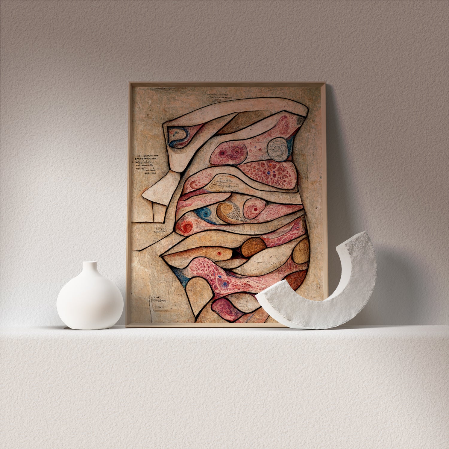 Skin Structure Artwork - Artful representation of skin's internal structures, offering both educational value and visual appeal.