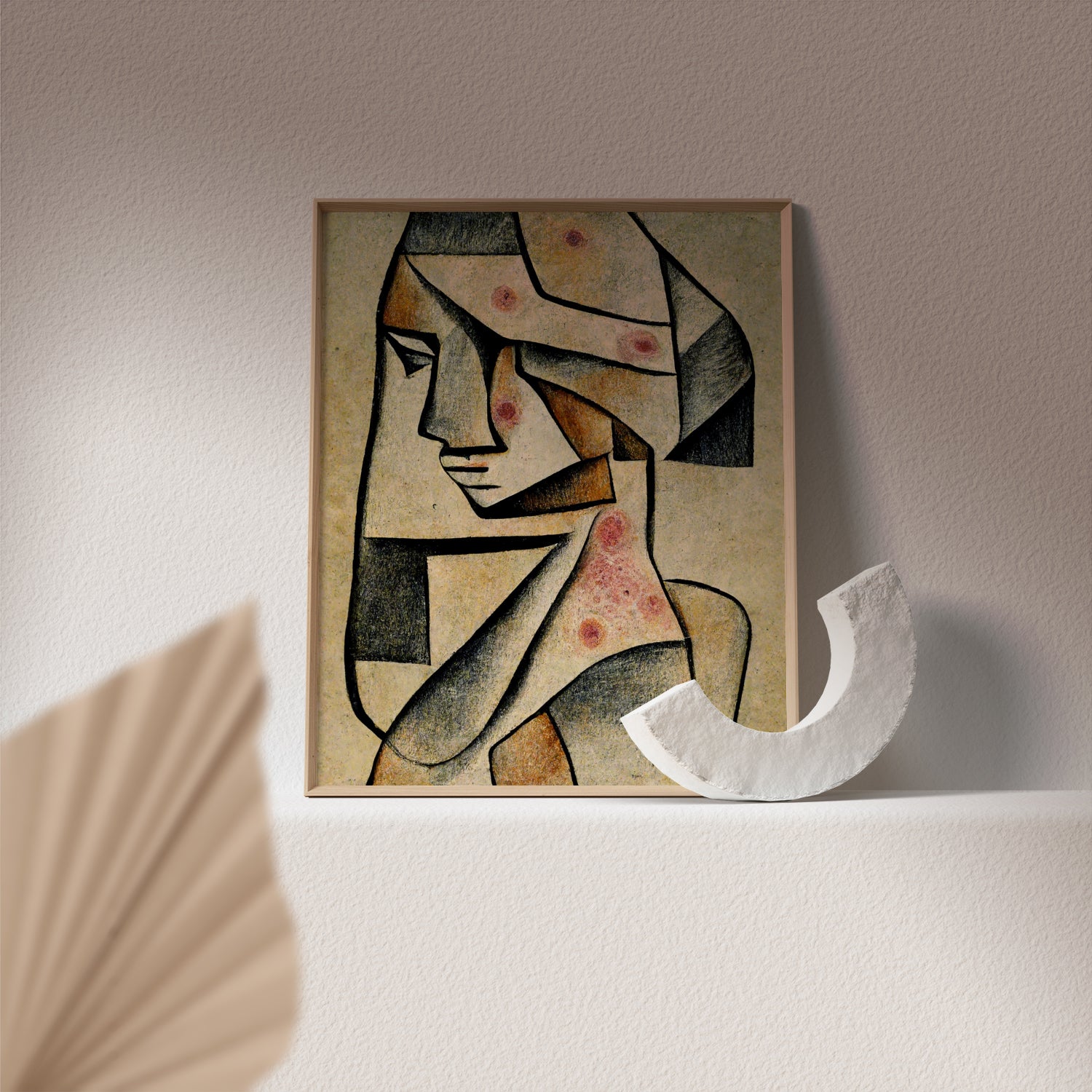 Skin Histology Art - A visually stunning representation of skin anatomy, ideal for dermatology clinic decoration and creating a professional ambiance.