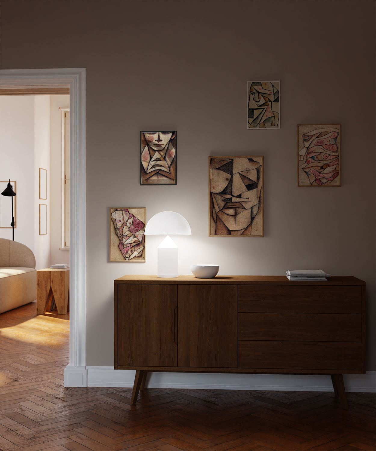 Skin Histology Art - A visually stunning representation of skin anatomy, ideal for dermatology clinic decoration and creating a professional ambiance.