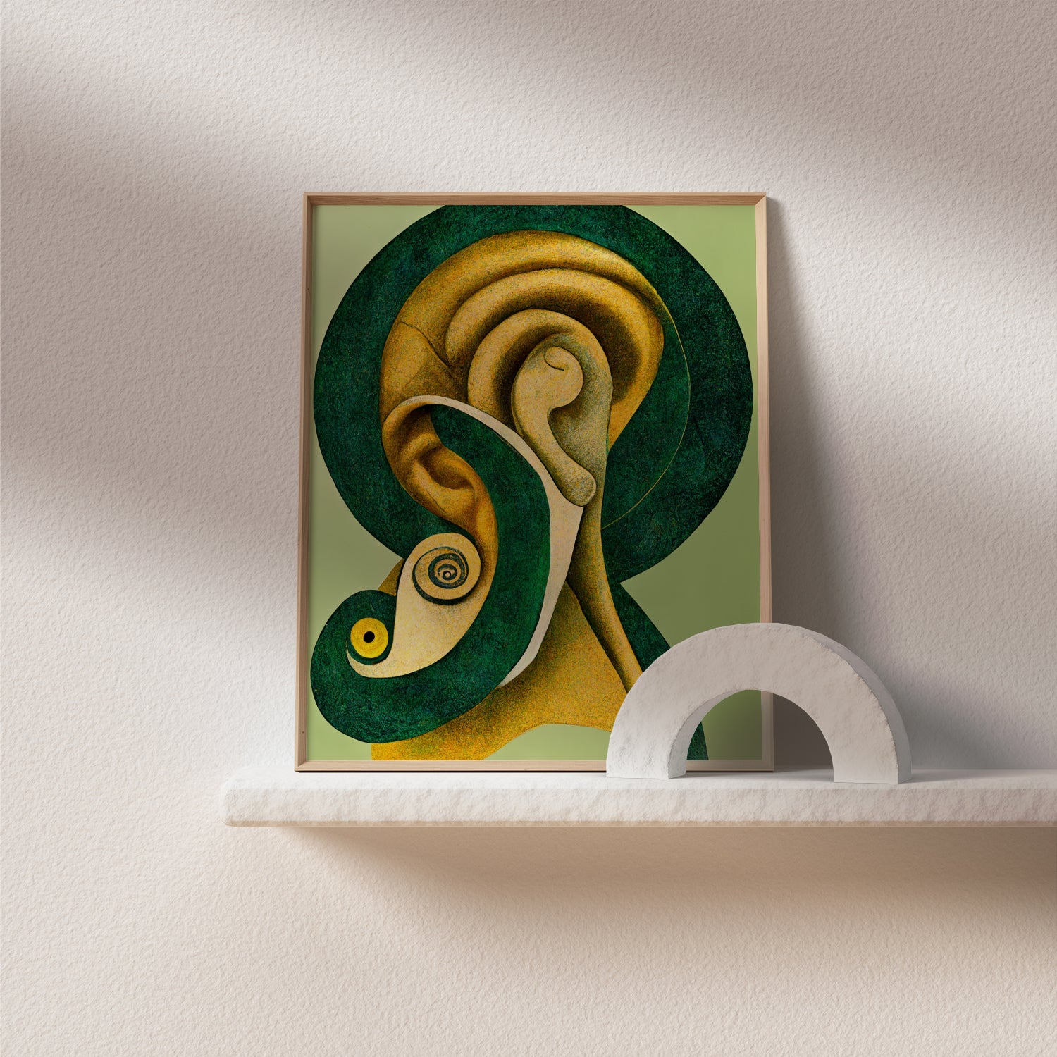 Ear Anatomy Art Poster - ENT Clinic Decor