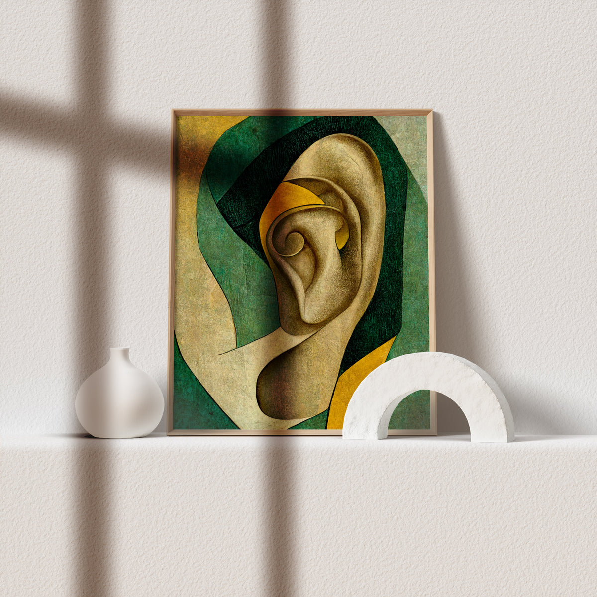 Medical Artwork - Ear Anatomy Poster for Otolaryngology Clinic Decor