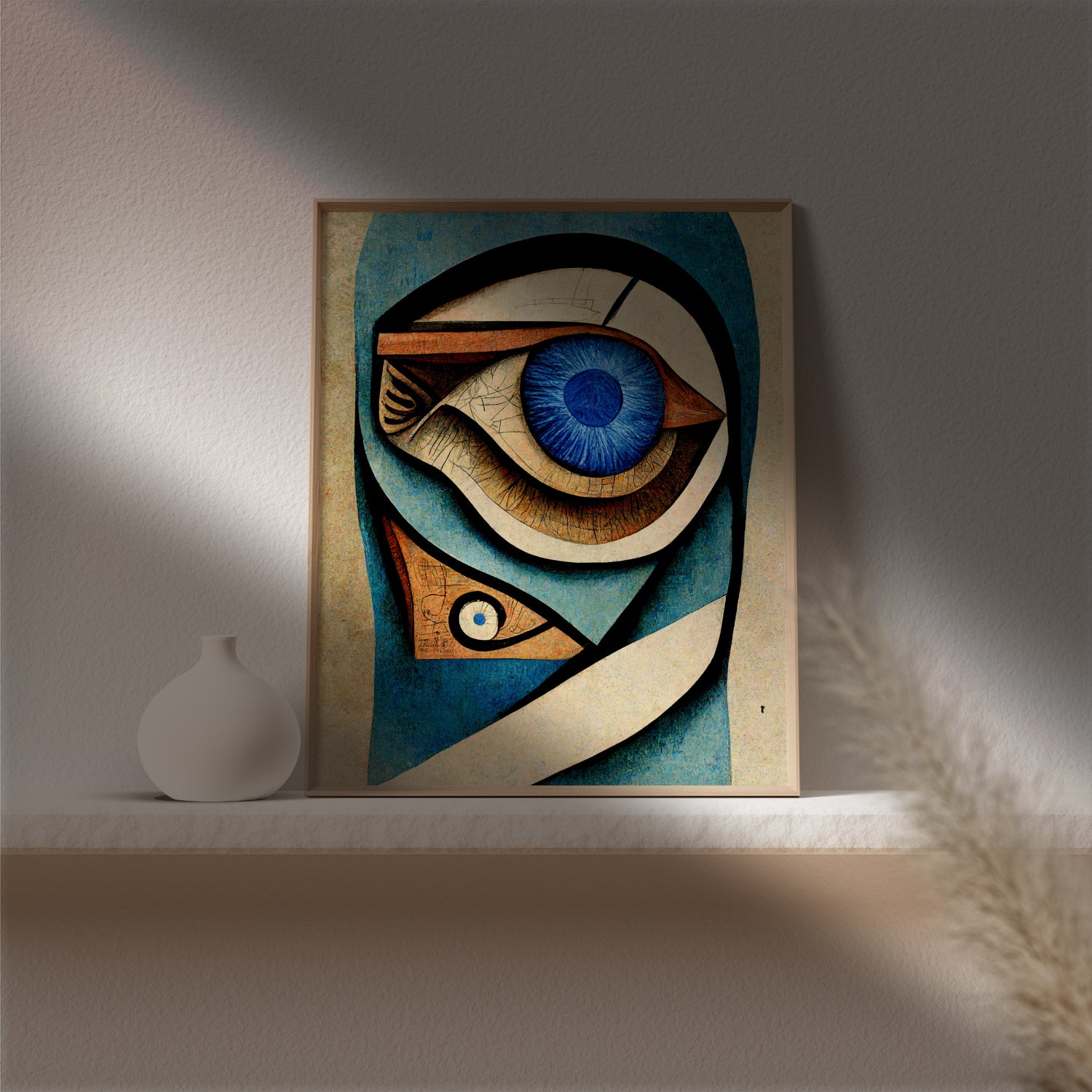 Ophthalmology Clinic Decor - Eye anatomy art as a decorative element for ophthalmology clinics or medical spaces.
