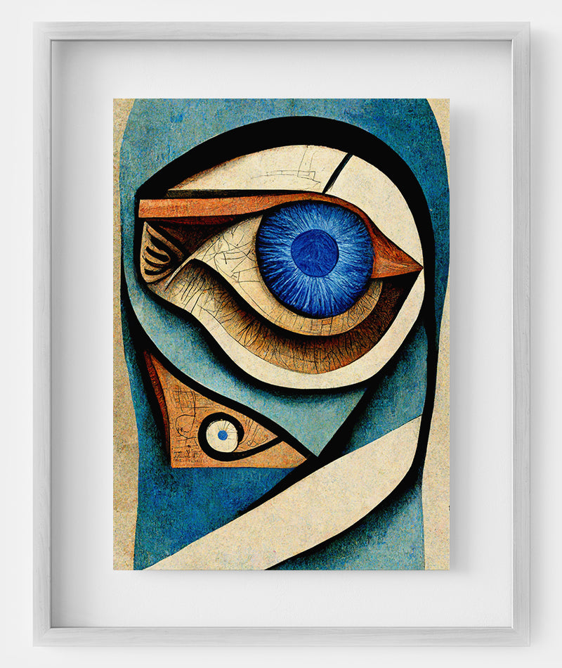 Ophthalmology Clinic Decor - Eye anatomy art as a decorative element for ophthalmology clinics or medical spaces.