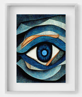 Ophthalmology Clinic Decor - Eye anatomy art as a decorative element for ophthalmology clinics or medical spaces.