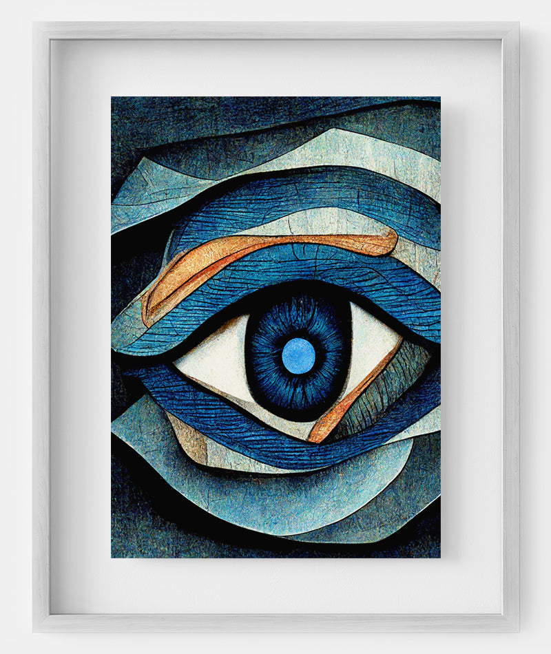 Ophthalmology Clinic Decor - Eye anatomy art as a decorative element for ophthalmology clinics or medical spaces.