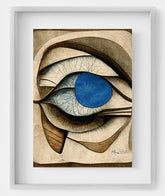 Eye Anatomy Artwork - Geometric illustration showcasing the intricate anatomy of the eye in a visually captivating artwork.
