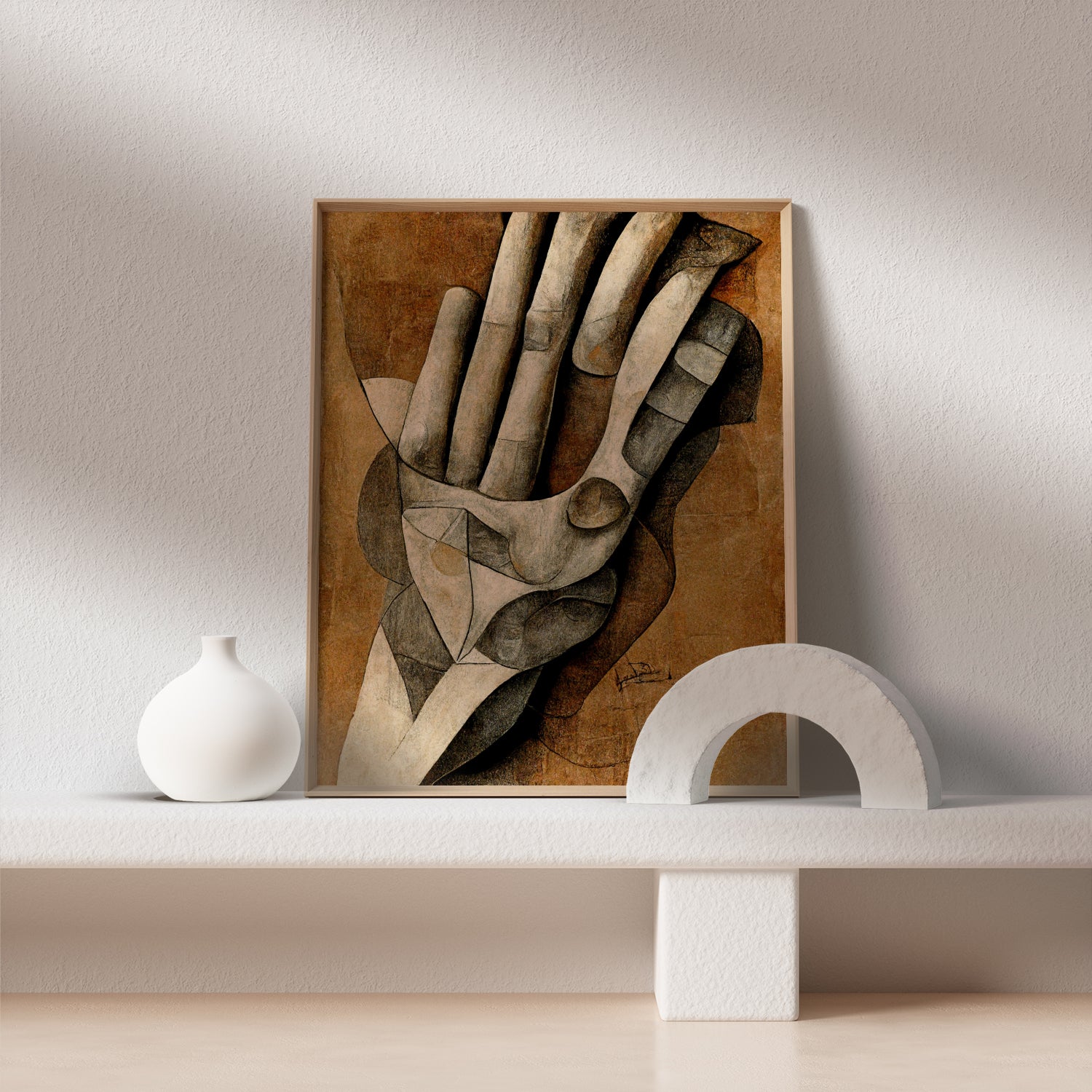 Hands Anatomy Art Poster - Enhancing Orthopedic Hand Surgery Clinic Ambiance