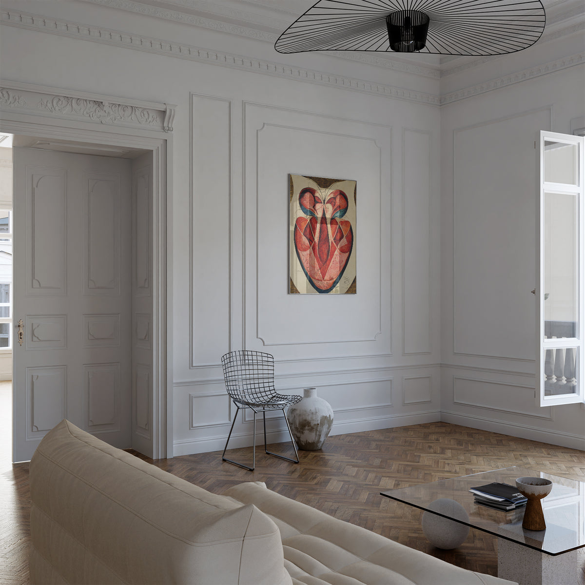 Heart Anatomy Art Print - A captivating representation of cardiac anatomy, ideal for cardiology clinic decoration and creating a professional atmosphere.