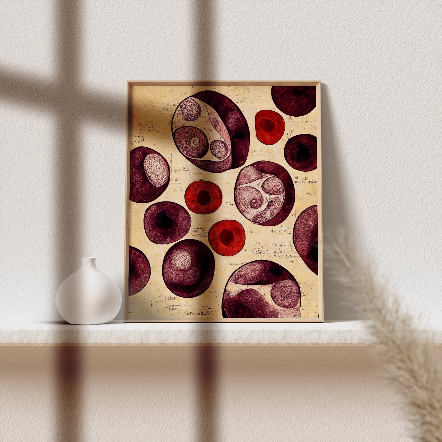 Blood Cells Art Poster - Hematology Clinic Decor