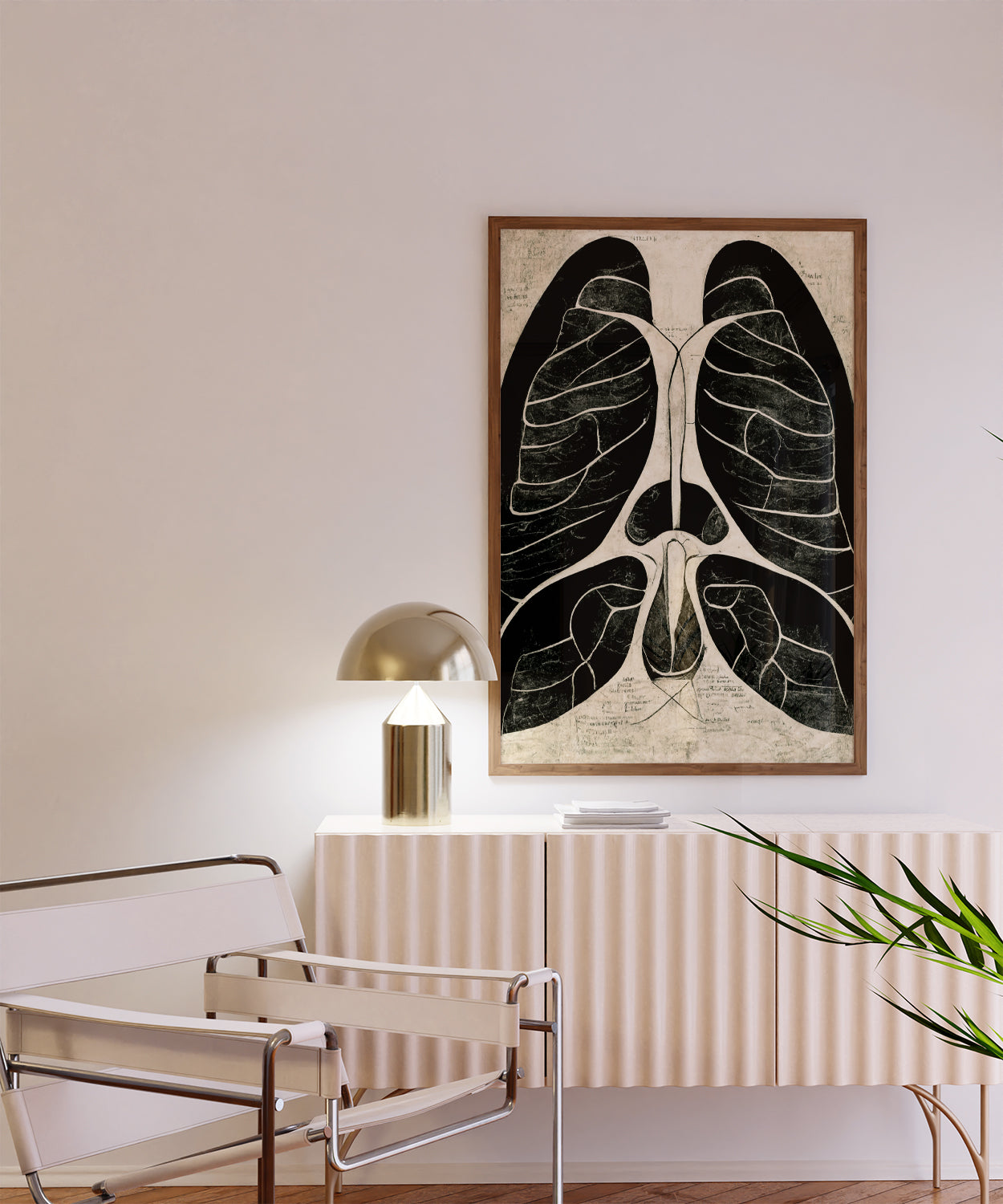 Pulmonary Artwork - Unique artwork celebrating the intricate beauty of lungs anatomy, perfect for medical offices, educational materials, and decor enthusiasts.
