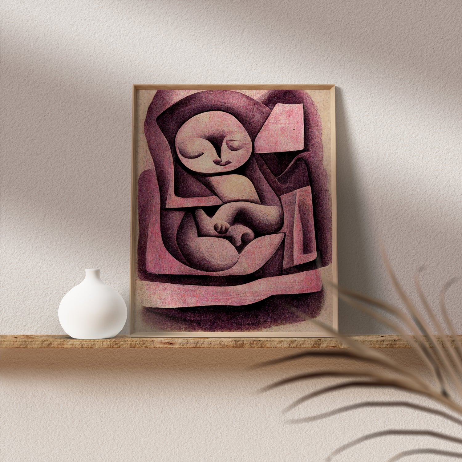 Pregnancy Artwork - Celebrate the miracle of life with this beautiful fetal ultrasound art, perfect for gynecology clinics and pregnancy-themed decor.