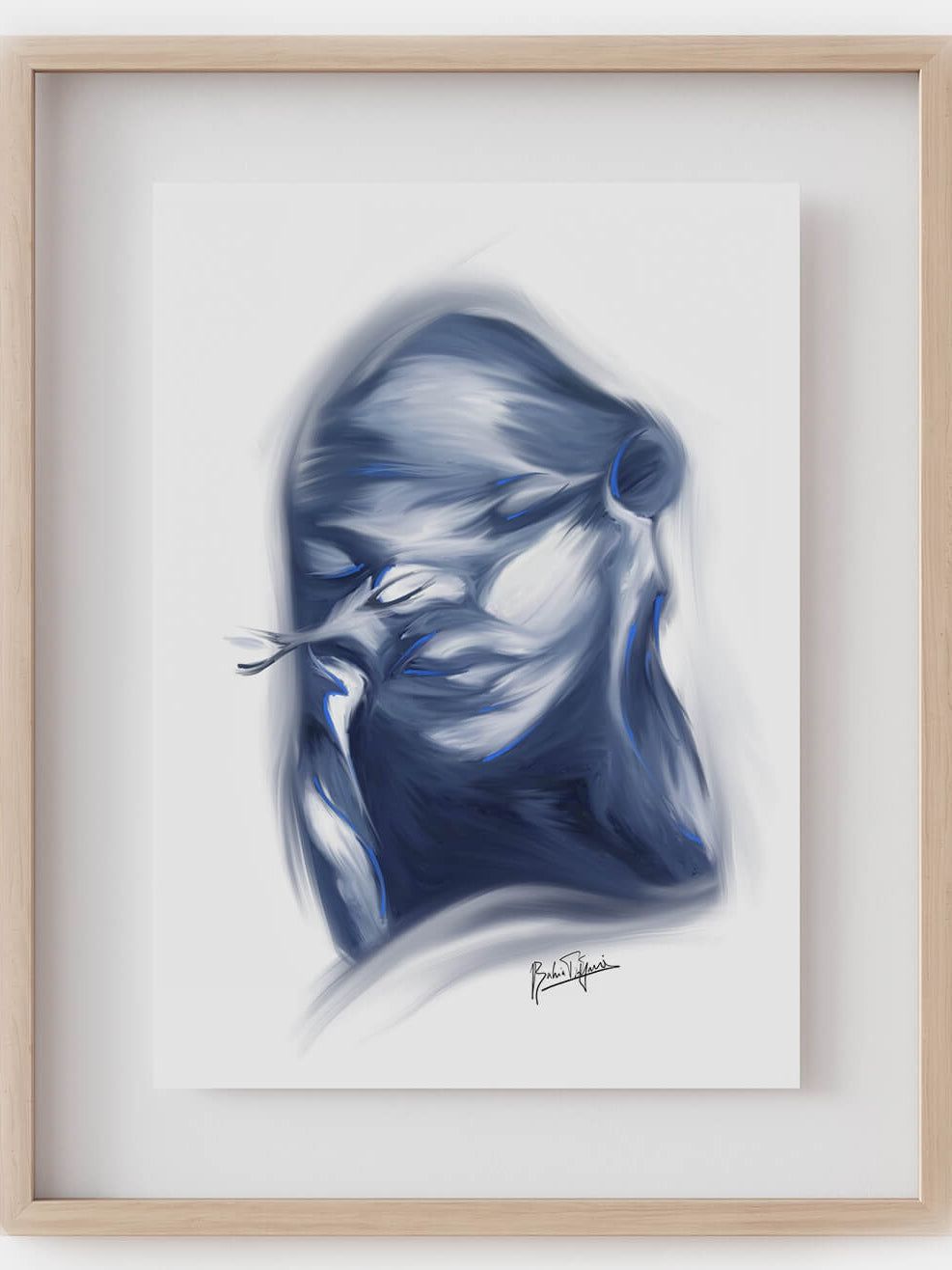 Abstract 3D ultrasound art print – Pregnancy OBGYN art-Fertility art-Obstetrician Gynecologist gift