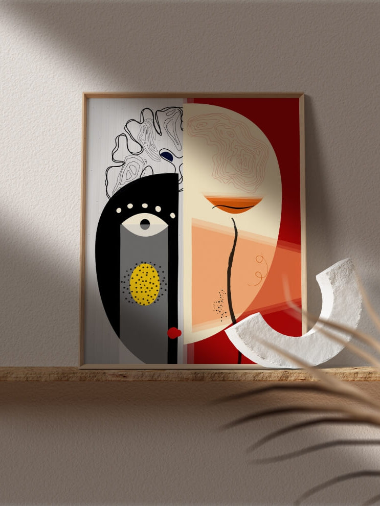brain anatomy modern art print-Bauhaus poster-Geometric art-abstract wall art-minimalist art-German modernism-neurologist neurosurgeon gift