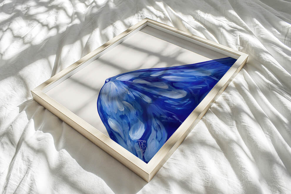 Abstract lactating breast anatomy art print-OBGYN Endocrine surgeon Plastic surgeon obstetrician gift-Anatomical breast art