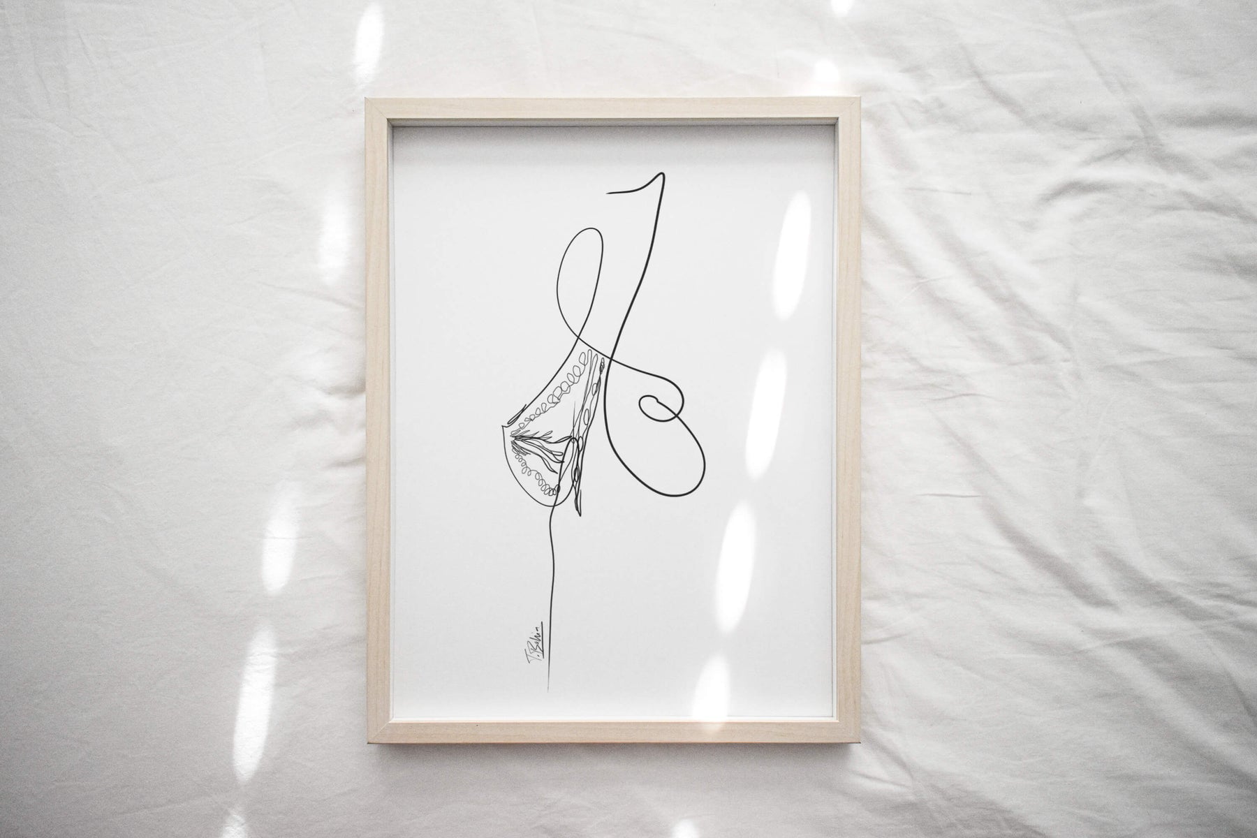 Printable Breast line art-Modern minimalist art-feminist art-custom doctor gift-downloadable digital art-OBGYN gift-Breast surgeon gift