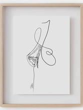 Printable Breast line art-Modern minimalist art-feminist art-custom doctor gift-downloadable digital art-OBGYN gift-Breast surgeon gift