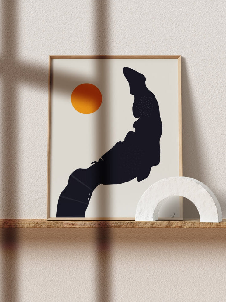 Sacrum spine anatomy art print-Chiropractor Orthopedic surgeon gift-Abstract boho medical art-Chiropractic abstract art