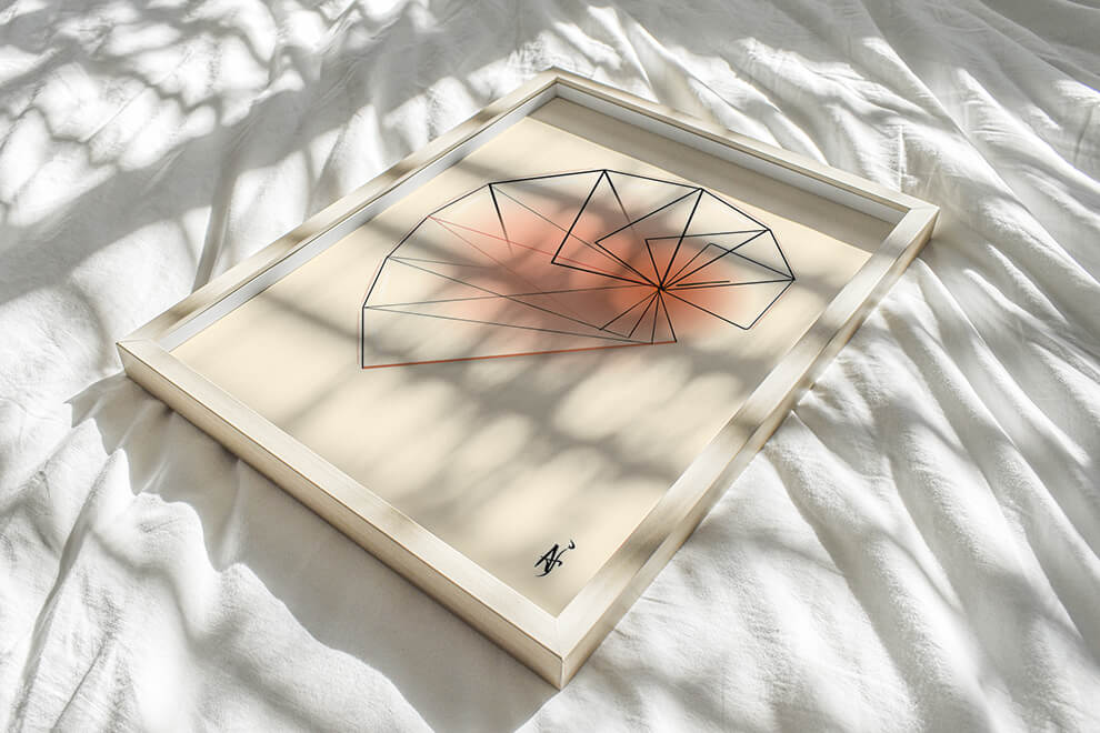 Cochlea geometric anatomy art