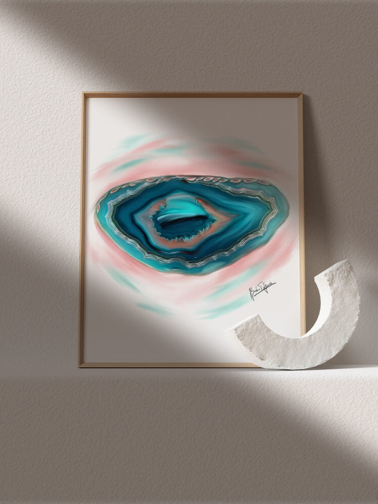 Abstract Lens art print – eye anatomy art- ophthalmologist optometrist gift-eye anatomy painting-medical art print