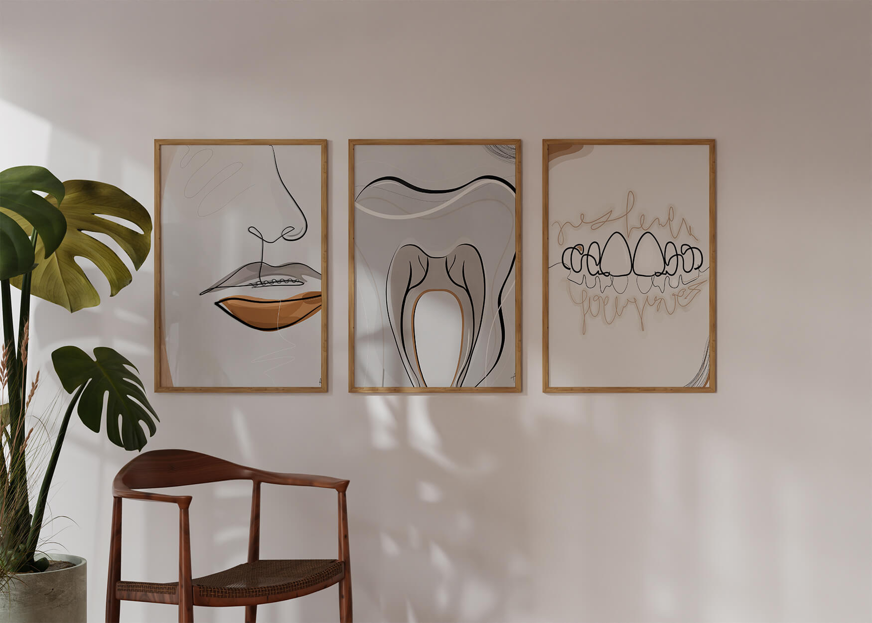 Tooth modern art