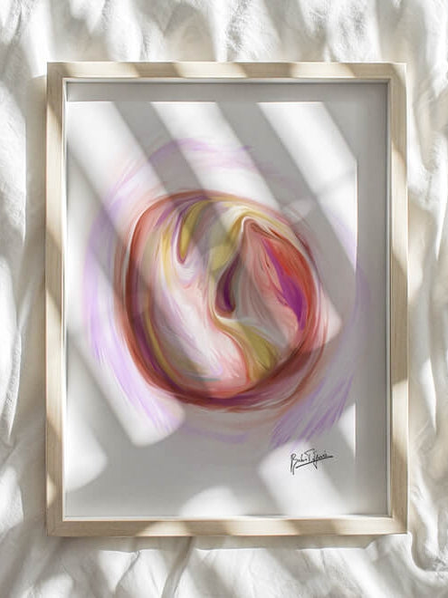 abstract eardrum art print - ear anatomy-Audiology art-ENT art-Otolaryngologist gift