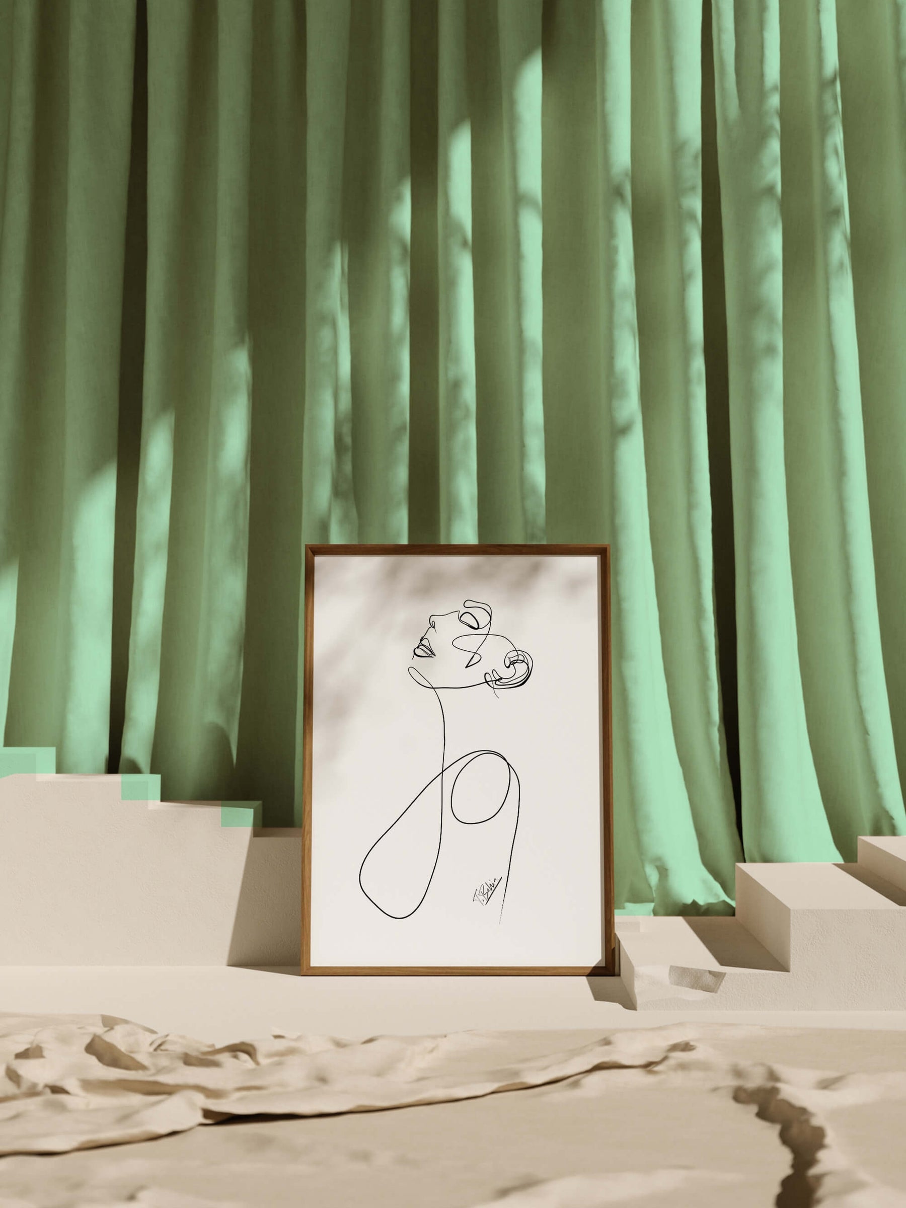 Ear line art