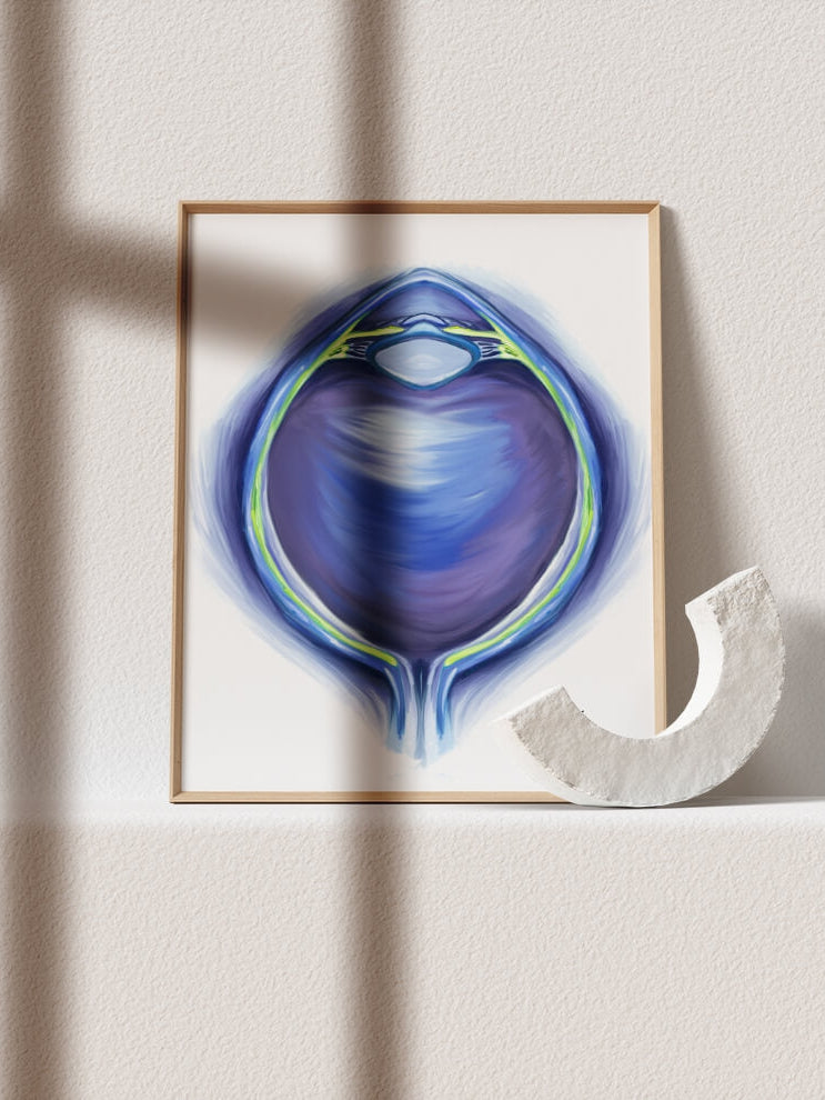 Eye art anatomy print- Eyeball anatomy wall art- Ophthalmologist optometrist oculoplastic gift-Ophthalmology art- Optometry painting