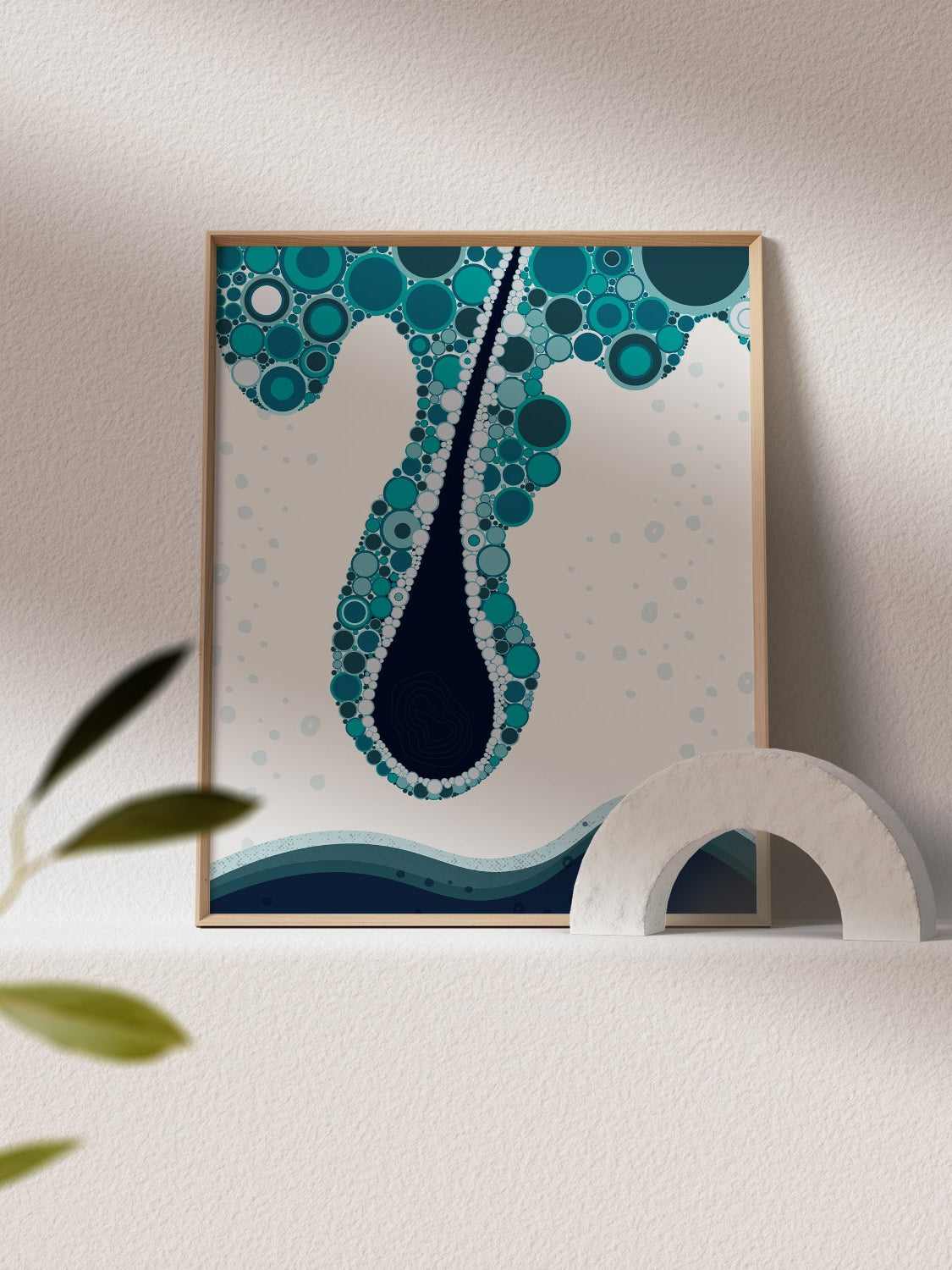 Hair follicule Boho art