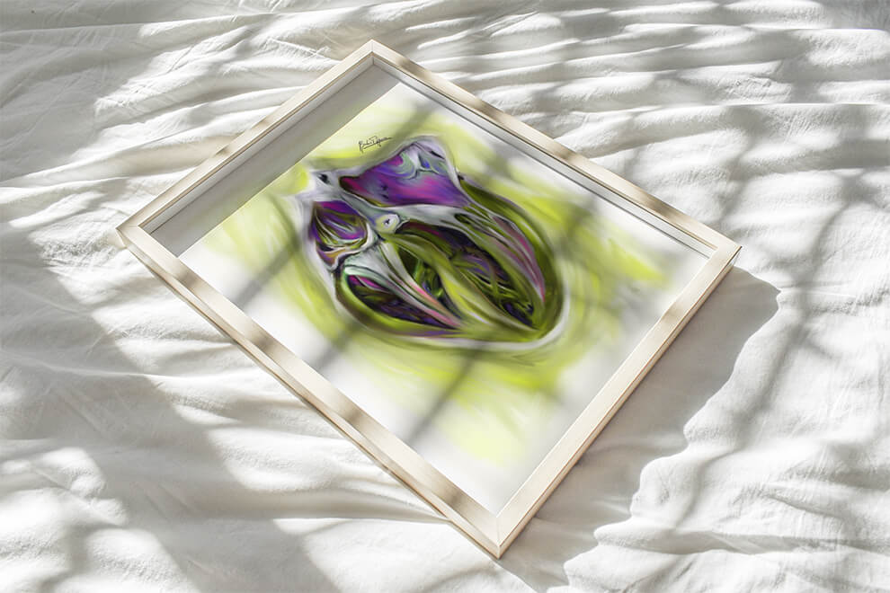 Heart cross section anatomy art
