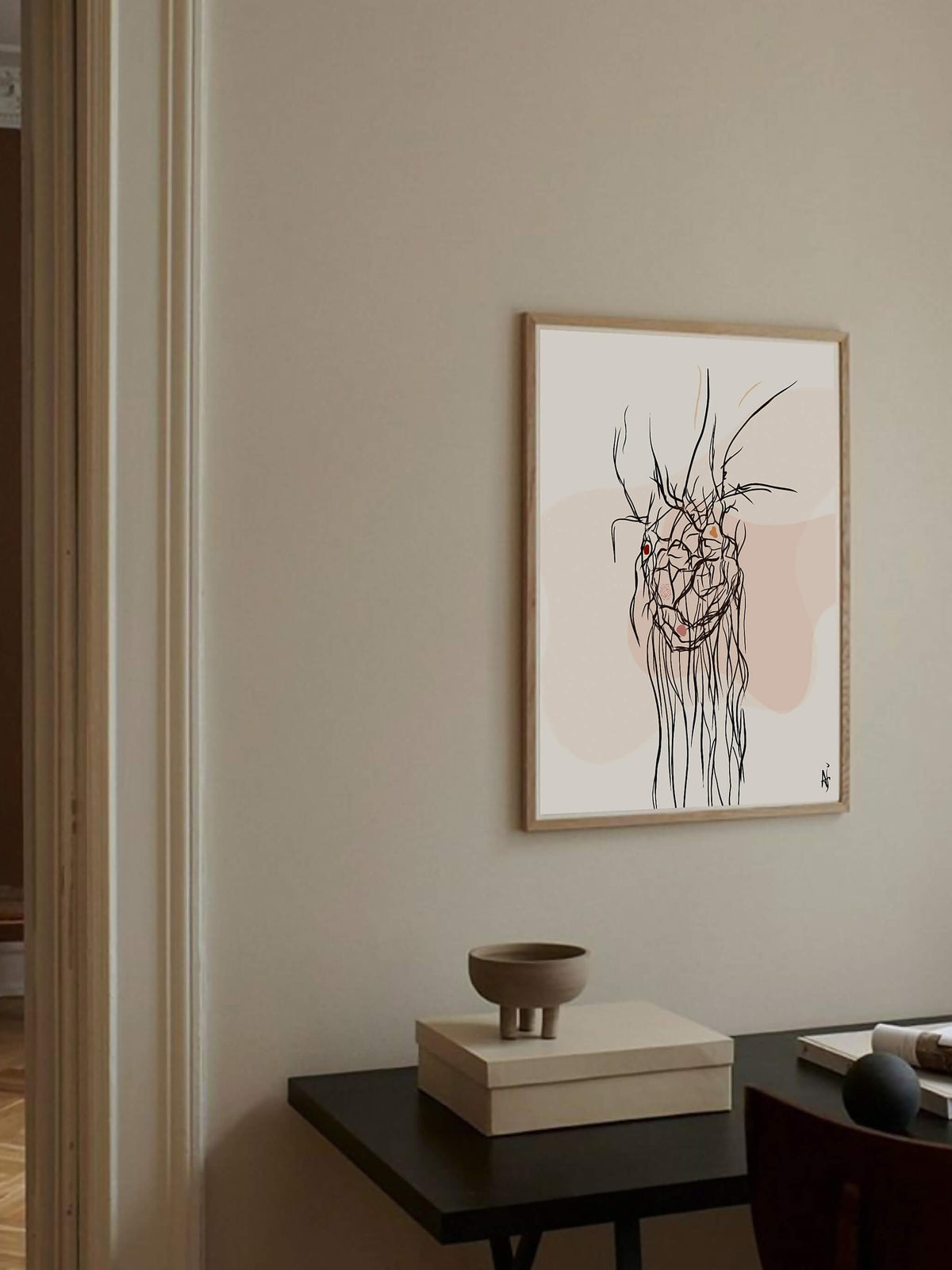 one line heart anatomy art print-modern art- cardiologist cardiothoracic surgeon gift- anatomical heart art-cardiovascular minimal wall art