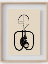 heart anatomy art print-minimalist boho heart print-cardiologist cardiothoracic surgeon gift-cardiology art -anatomical heart-surgery art