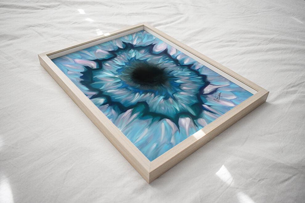 Constricted iris anatomy art print– Optometrist ophthalmologist gift- Abstract eye painting-Human anatomy art-Eye surgery art