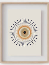 sun boho minimalist abstract art-modern art decor-iris eye anatomy-ophthalmologist optometrist gift-Abstract eye anatomy art print