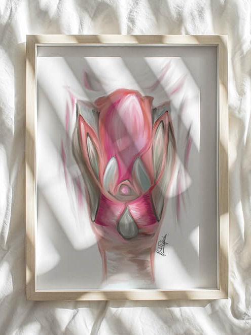 Larynx anatomy art