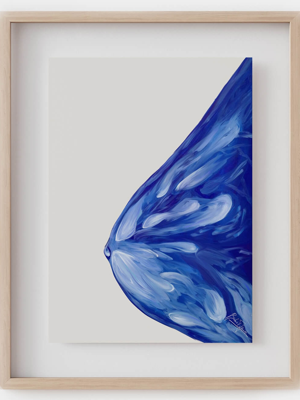 Abstract lactating breast anatomy art print-OBGYN Endocrine surgeon Plastic surgeon obstetrician gift-Anatomical breast art