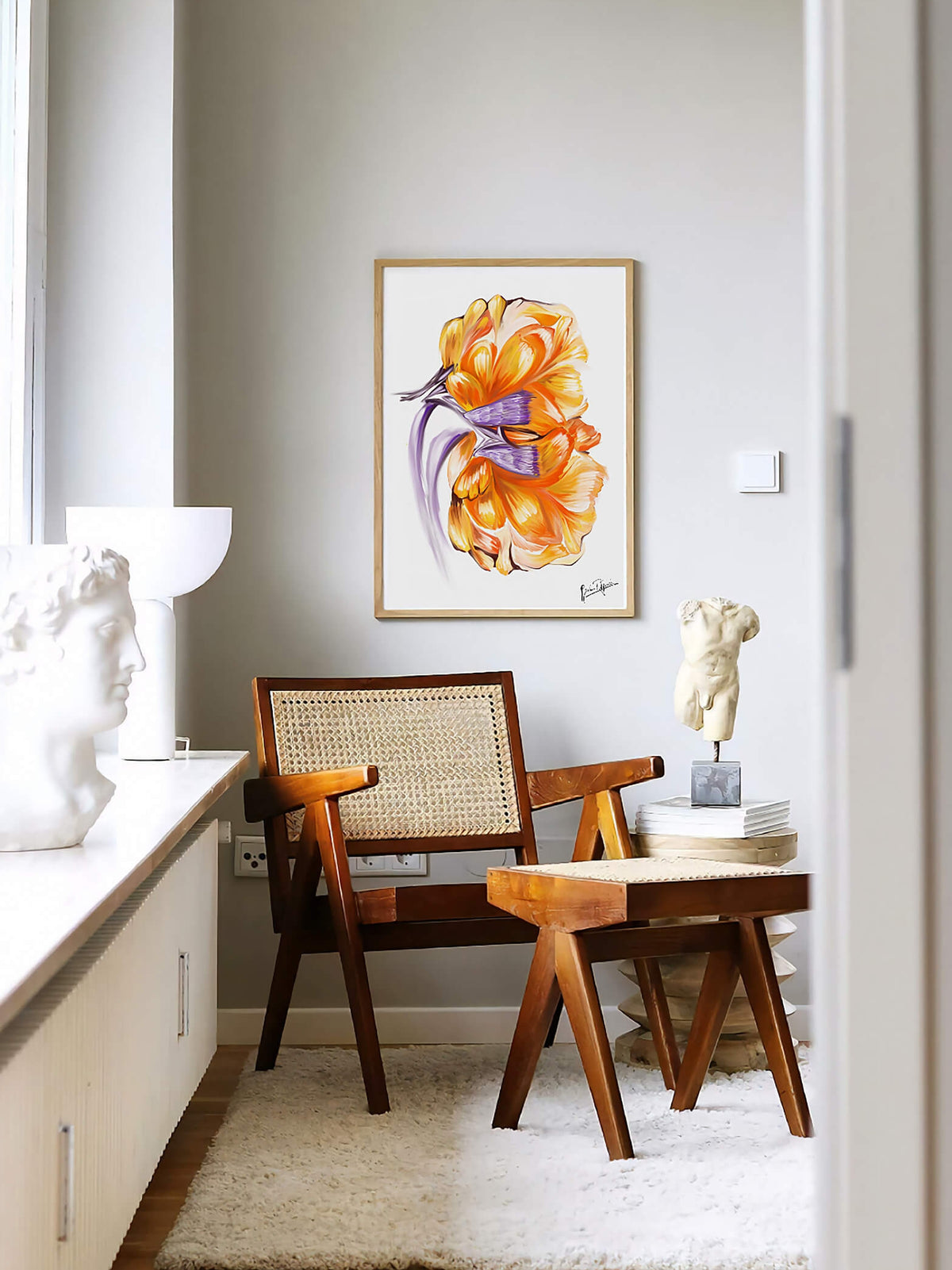 Floral kidney anatomy art print- nephrology wall art-urologist general surgeon transplant surgeon gift-urology medical art-anatomical kidney