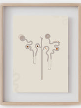 Nephron anatomy art printer-boho minimalist abstract art- nephrology wall art- nephrologist urologist gift- medical art-anatomical kidney