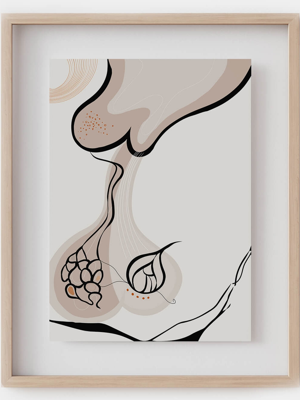 Pituitary line art