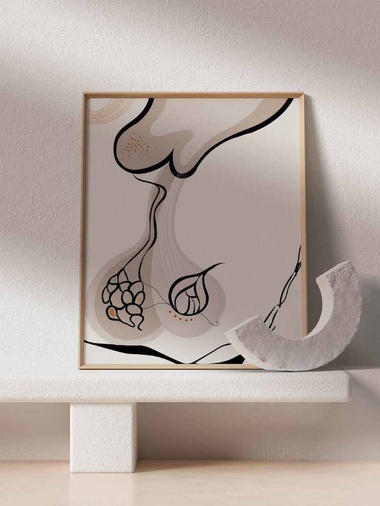 Pituitary line art