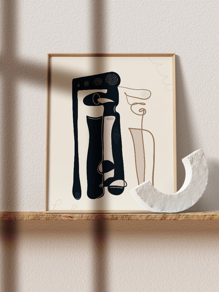 brain psychology art print-abstract psychiatry art-boho modern artwork-brain disorder-neurologist psychiatrist gift-medical wall art