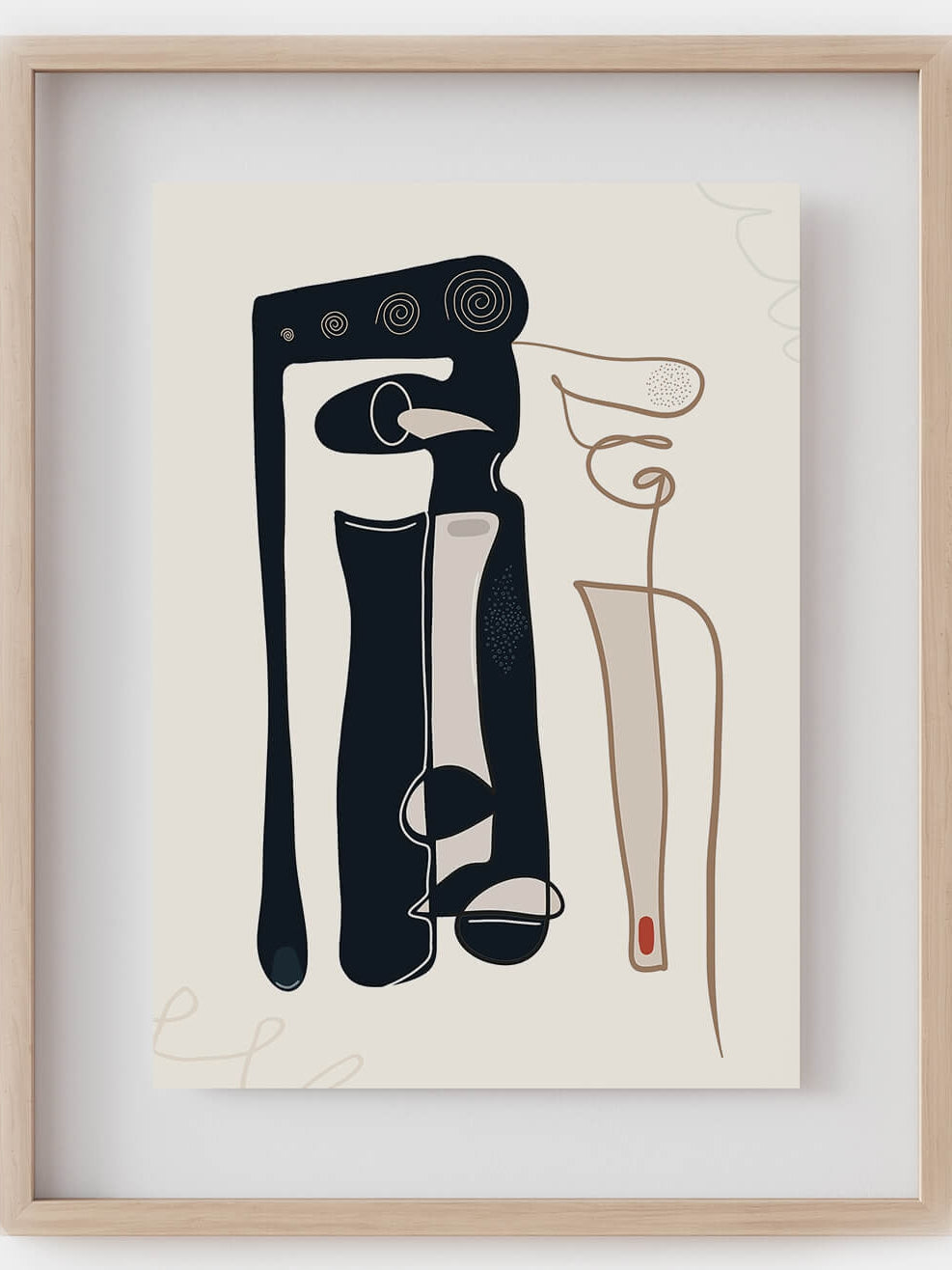 brain psychology art print-abstract psychiatry art-boho modern artwork-brain disorder-neurologist psychiatrist gift-medical wall art