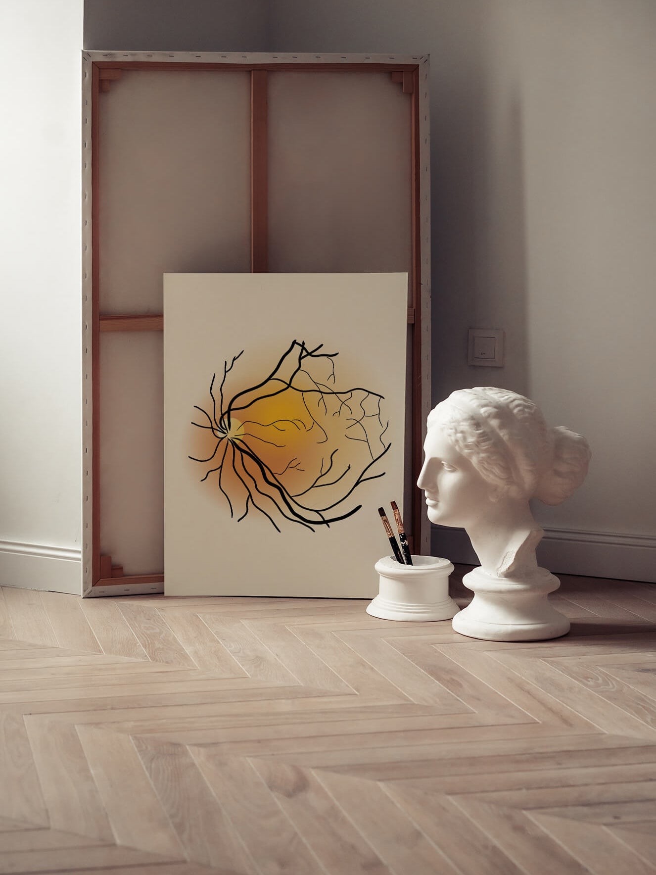 retina anatomy boho art-human eye line art-ophthalmology wall art-ophthalmologist optometrist gift-eye anatomy art print-abstract eye art