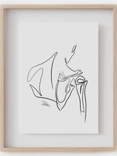 Bone Anatomy Printable line art- Orthopedist gift-Chiropractic gift-Scapula line art-downloadable anatomy art-digital medical art