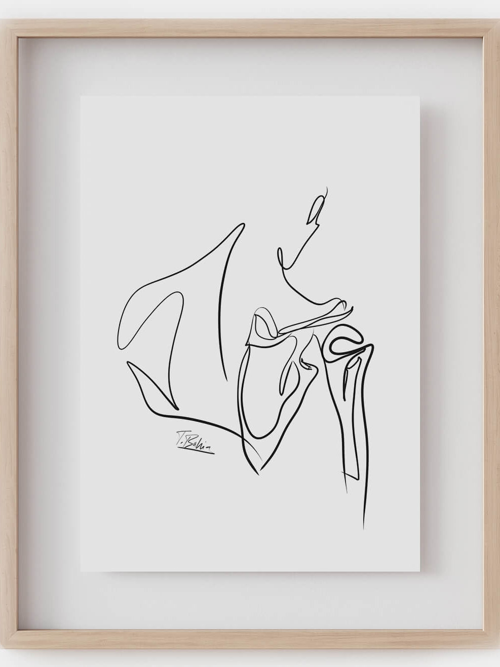 Bone Anatomy Printable line art- Orthopedist gift-Chiropractic gift-Scapula line art-downloadable anatomy art-digital medical art