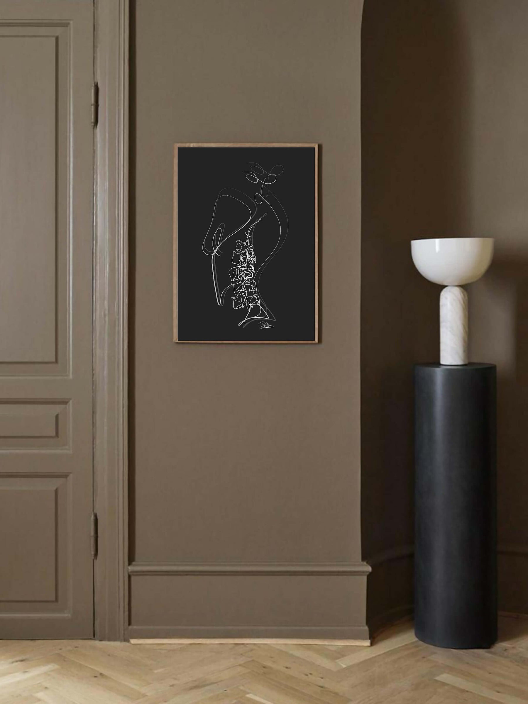 Spine Printable line art-Orthopedist gift-Chiropractic gift-Spine art-downloadable anatomy art-digital medical art-Medical graduation gift