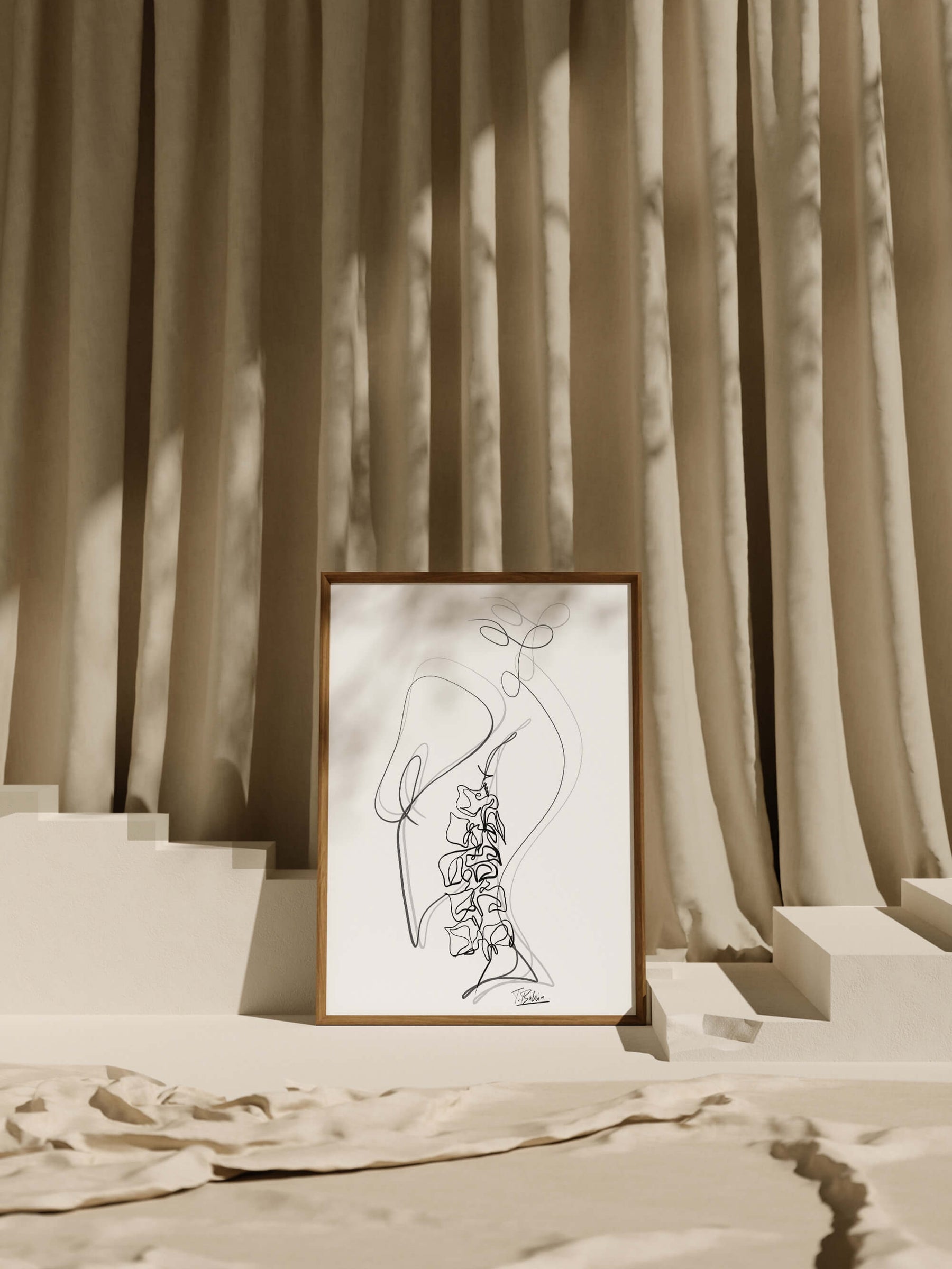 Spine line art