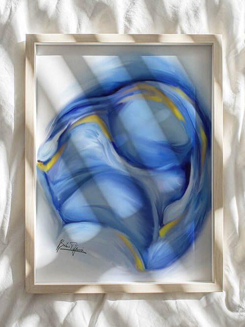 Abstract uterus anatomy art print-Ovaries anatomy art– Female reproductive system art-OBGYN gift- Gynecologist Obstetrician gift-Medical art