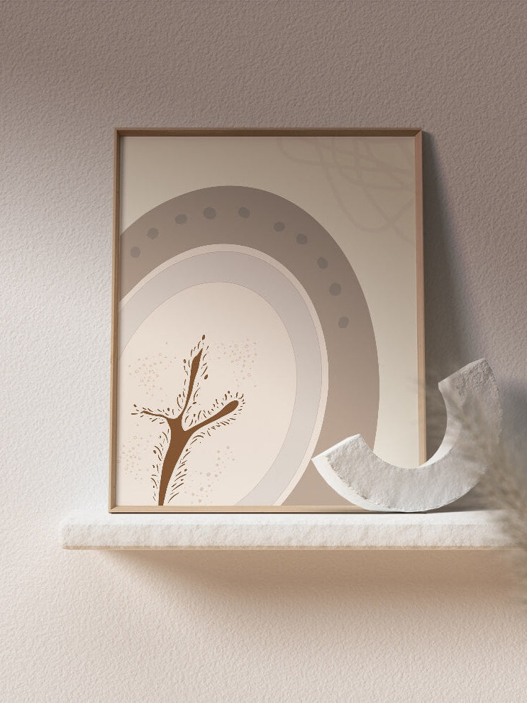 Uterus cross section histology art print-obstetrics art-Boho minimalist medical poster-Obstetrician Gynecologist gift-Histology art